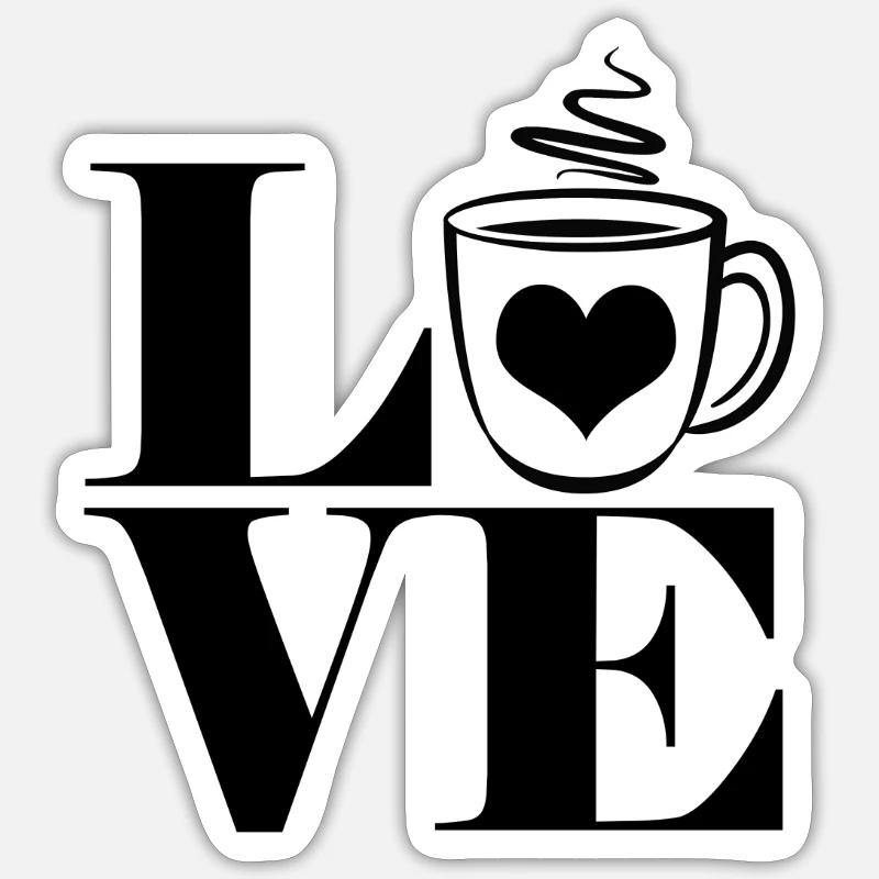 Tasse de Café Créative Sticker taille S (10 x 10 cm)