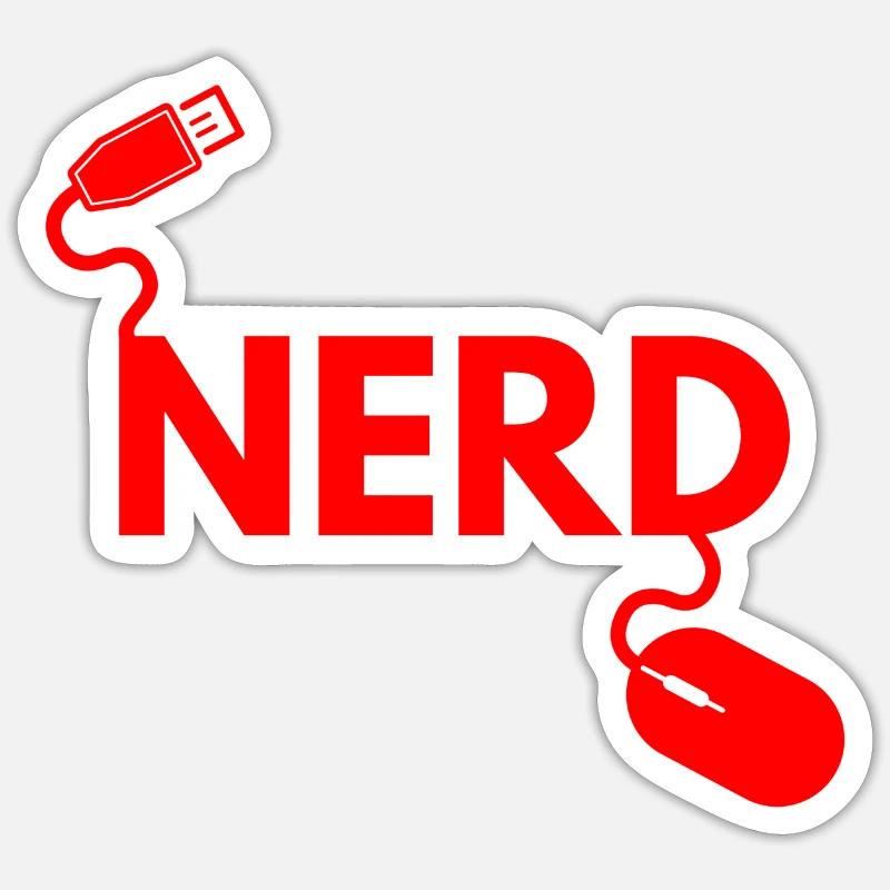 Computer Science Nerd - Sticker size S (10 x 10 cm) - white matte