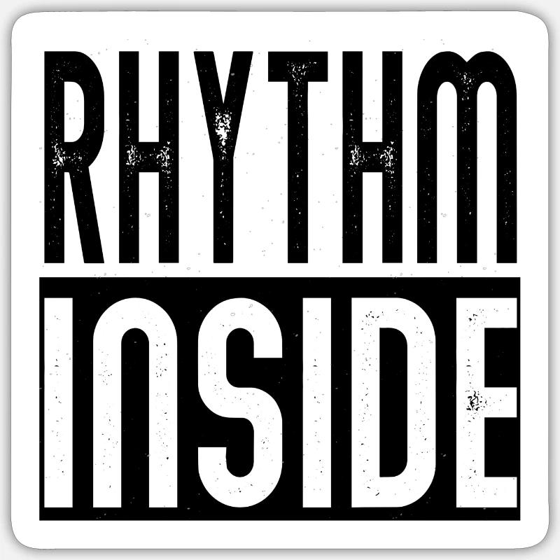 rhythm inside Drums Schlagzeug Percussion Sticker Größe S (10 x 10 cm)