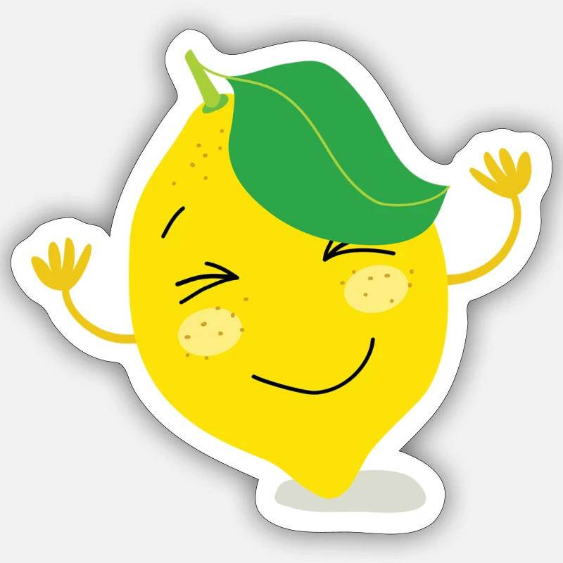 Fruity lemon Sticker size S (10 x 10 cm)