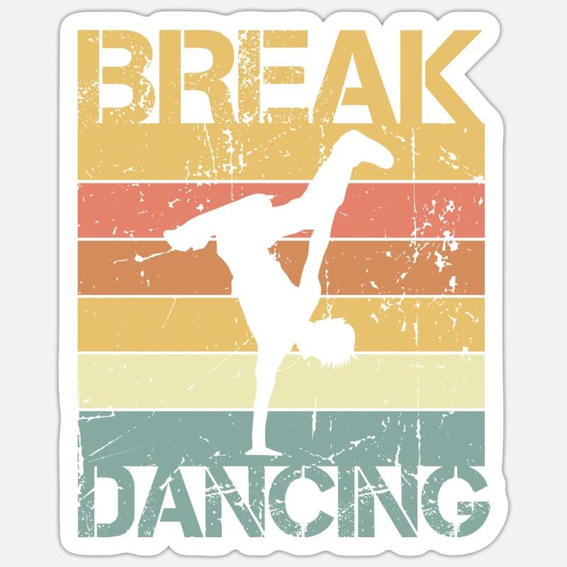 Breakdance Sticker Größe S (10 x 10 cm)
