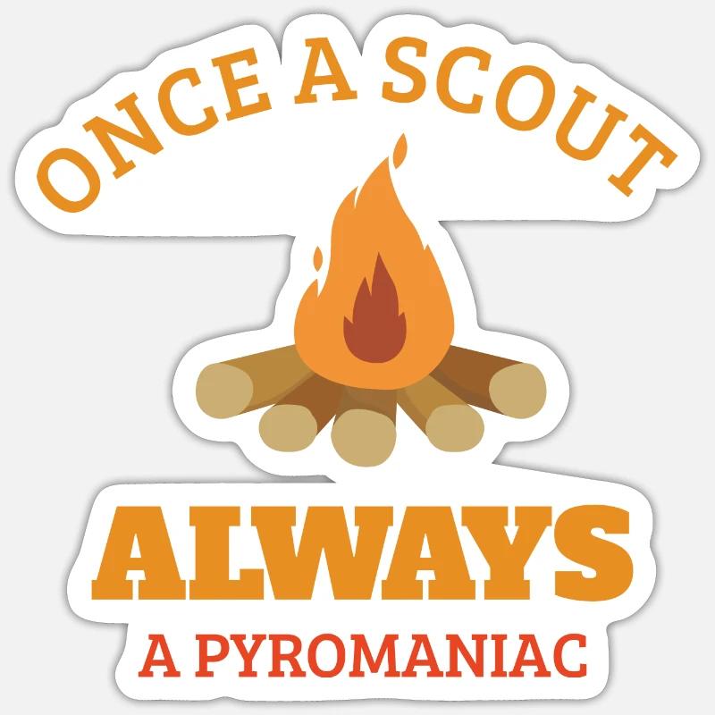 SCOUTS: Once A Scout - Sticker size S (10 x 10 cm) - white matte