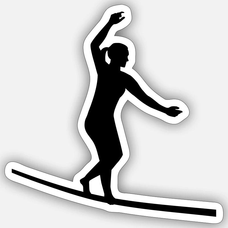 Slackline Sticker taille S (10 x 10 cm)