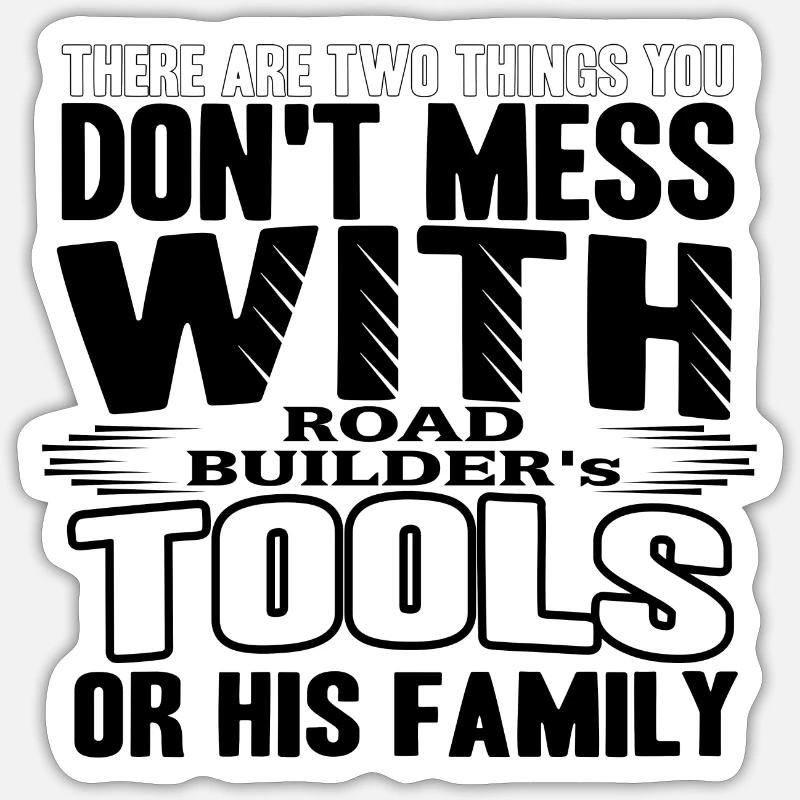 constructeurs de routes Sticker taille S (10 x 10 cm)