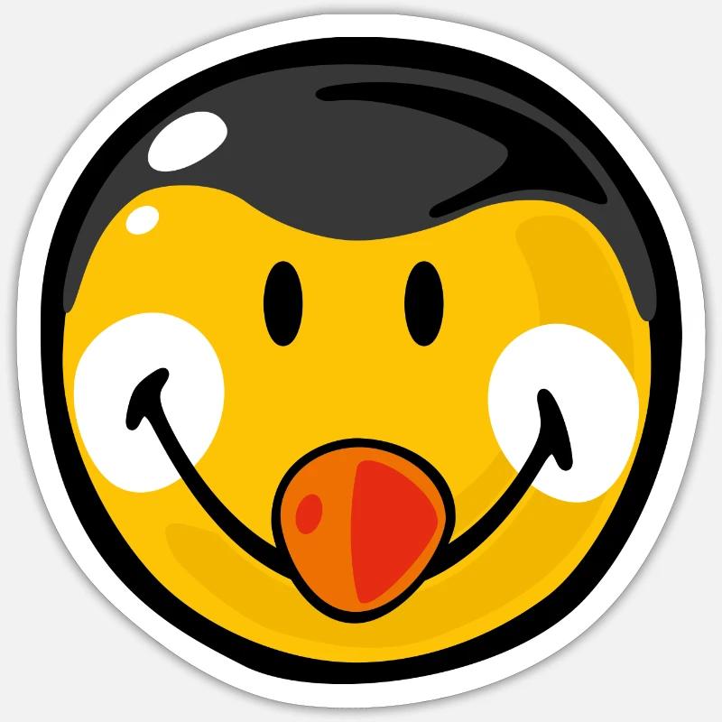 Smiley Penguin - Sticker size S (10 x 10 cm) - white matte