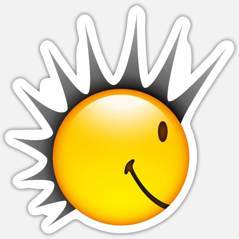 Smiley Punk Side Sticker size S (10 x 10 cm)