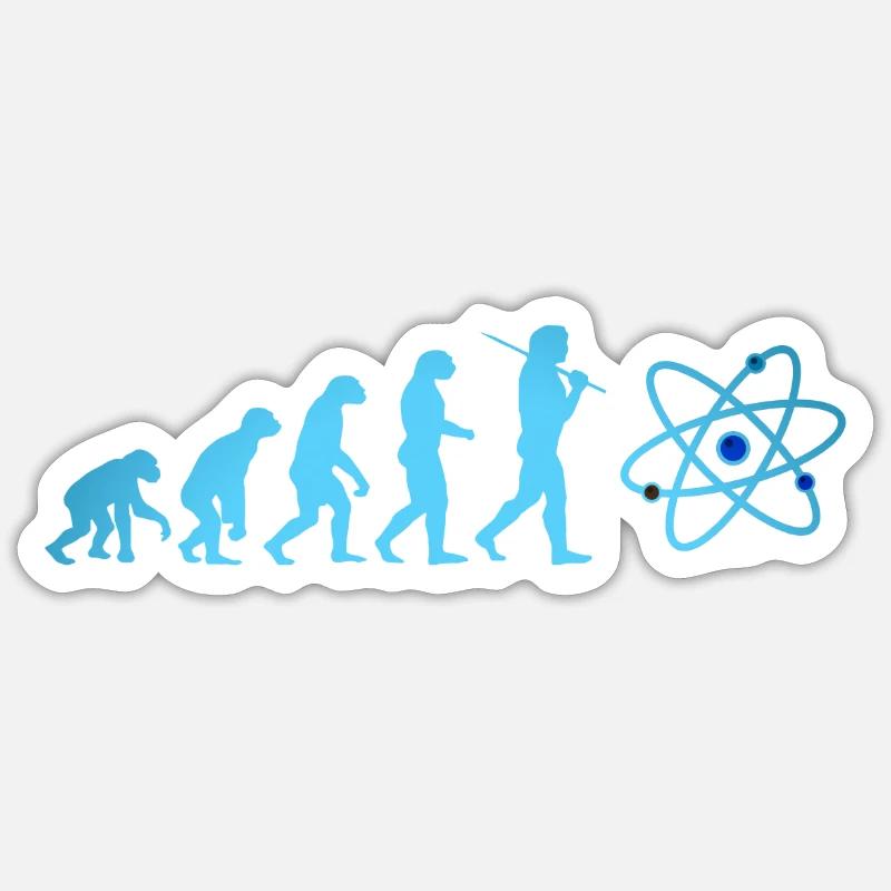 SCIENCE Evolution with Atom Neutron Big Bang Sticker size S (10 x 10 cm)