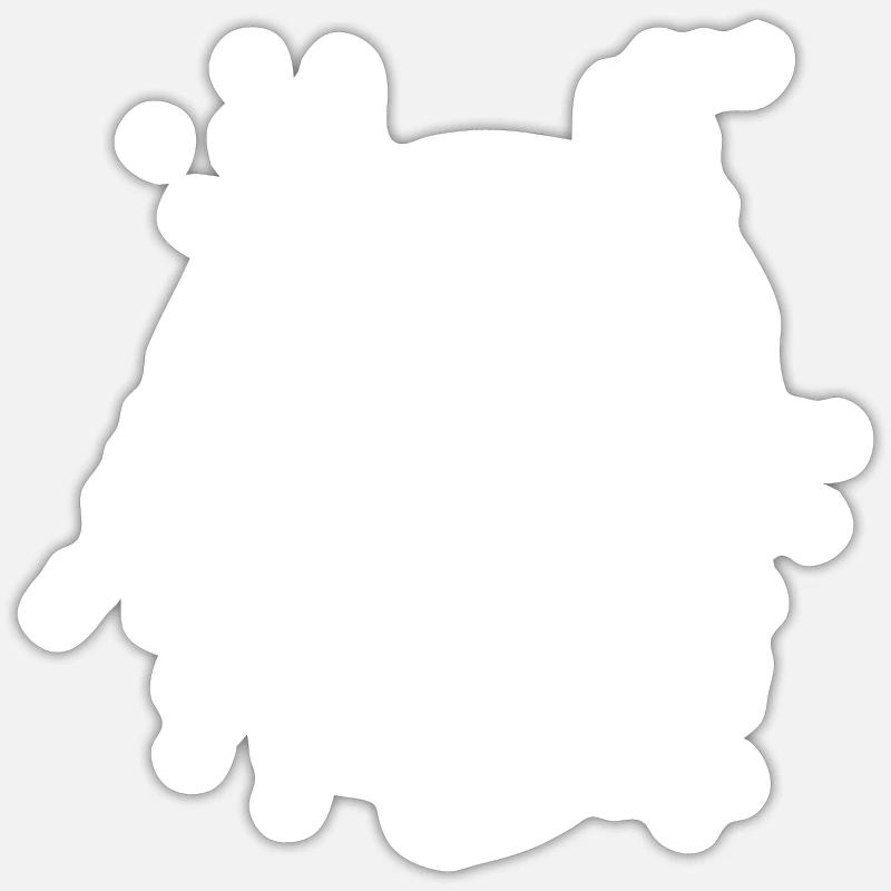 Circle Ring - Sticker size S (10 x 10 cm) - white matte