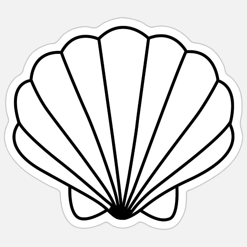 shell Sticker size S (10 x 10 cm)