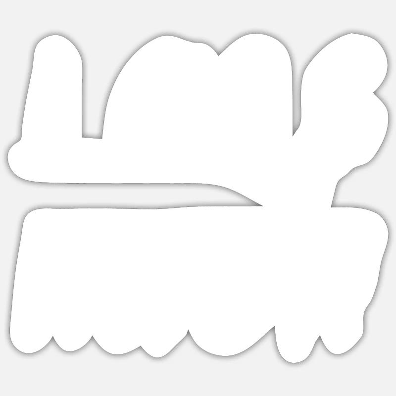 Lass mich Sticker Größe S (10 x 10 cm)