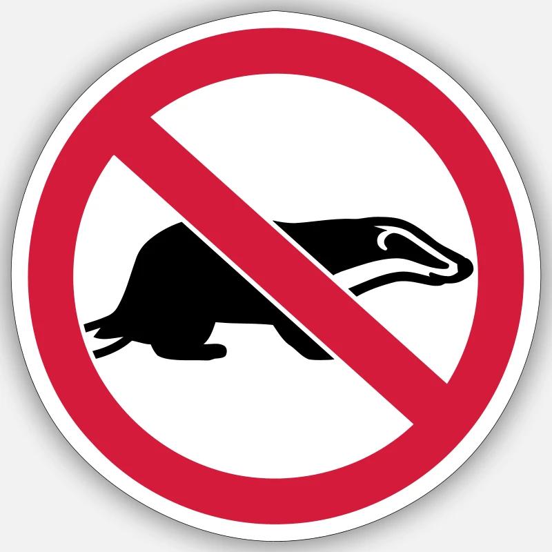 Badger Sticker size S (10 x 10 cm)