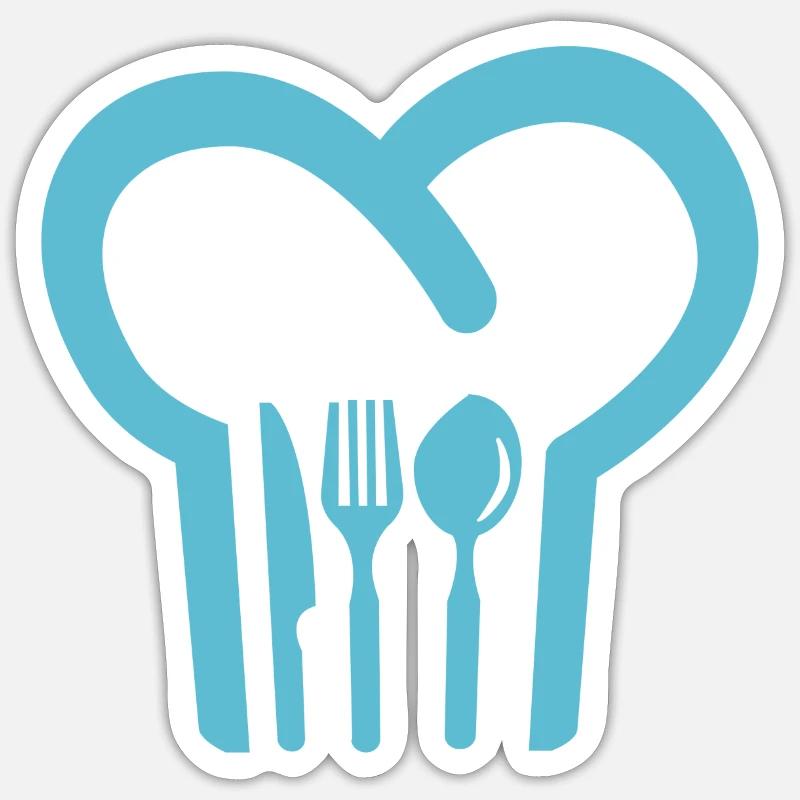 toque - Sticker size S (10 x 10 cm) - white matte