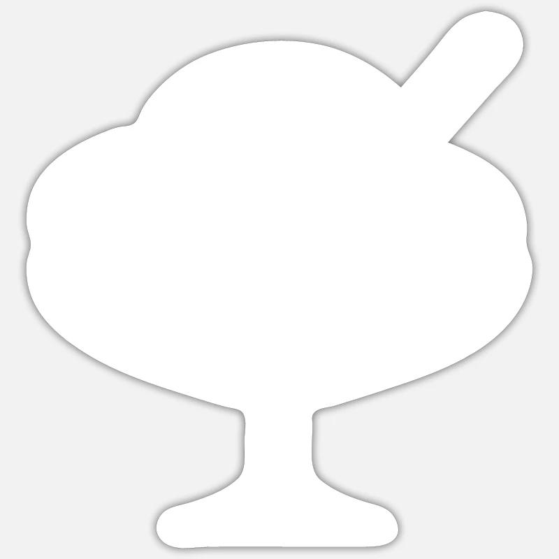 Eisbecher Sticker Größe S (10 x 10 cm)