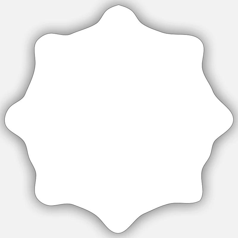 Buddhismus - Sticker Größe S (10 x 10 cm) - Mattweiß