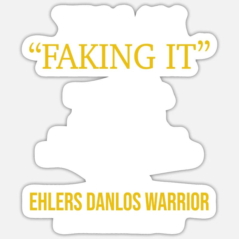 Syndrome de Danlos d’Ehler - Sticker taille S (10 x 10 cm) - blanc mat