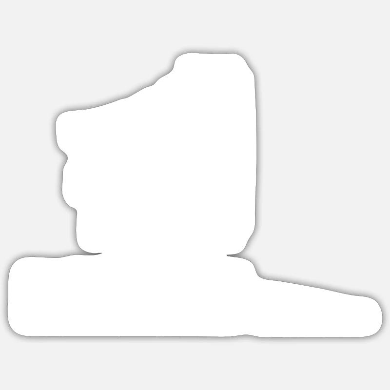 PC - Sticker taille S (10 x 10 cm) - blanc mat