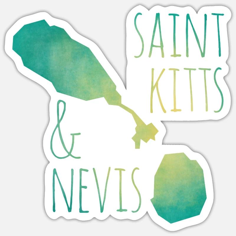 Saint Kitts and Nevis Sticker size S (10 x 10 cm)