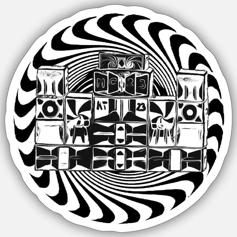 PlusCore23SoundSystem Sticker taille S (10 x 10 cm)