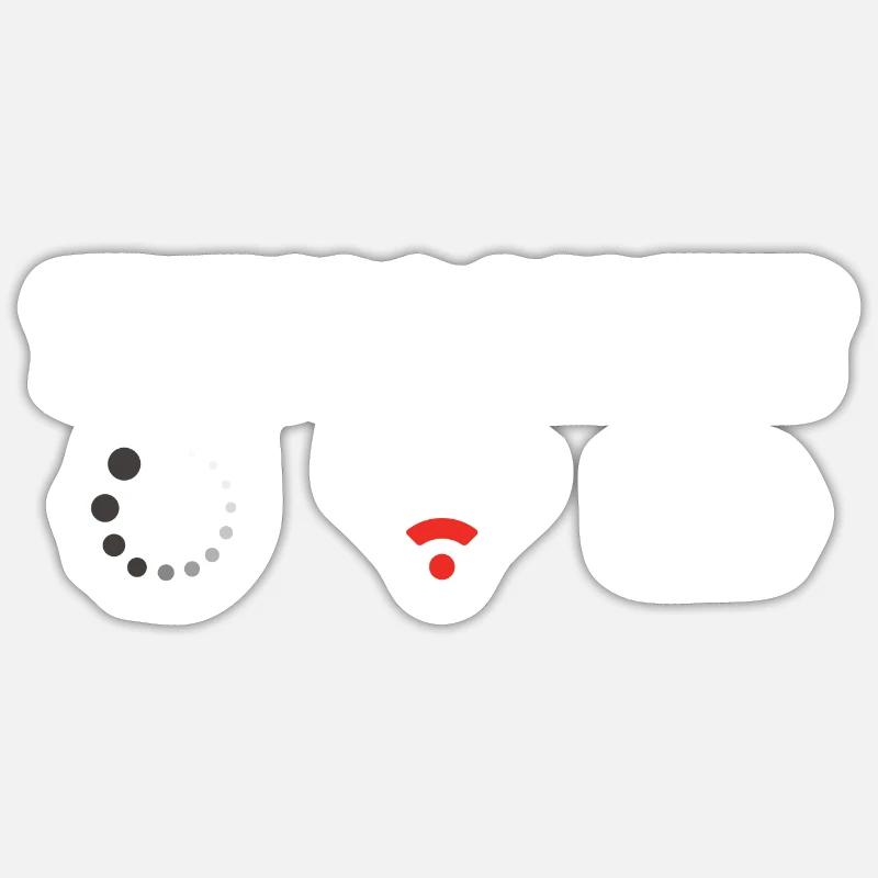 Programmeur Computer Nerd Gamer Cadeau - Sticker taille S (10 x 10 cm) - blanc mat