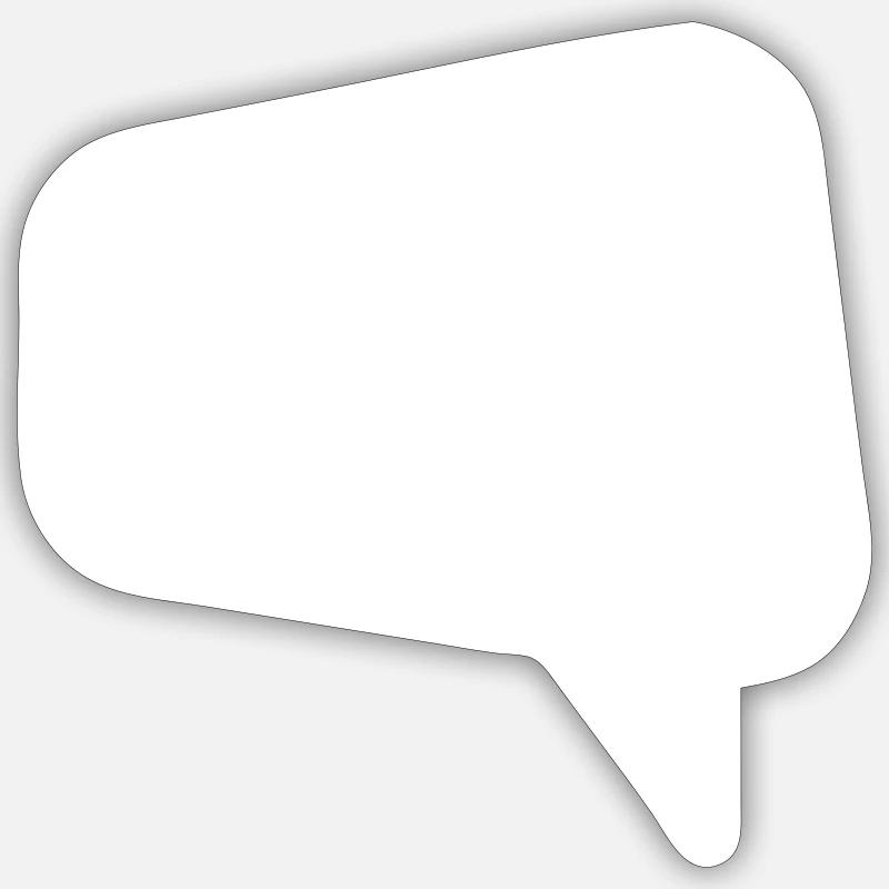 Speech Bubble Thought Bubble Label Speechbubble Sticker size S (10 x 10 cm)