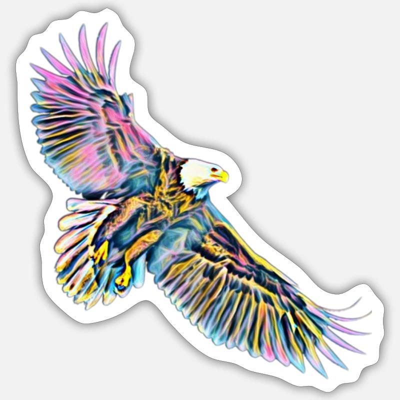 Eagle - Sticker size S (10 x 10 cm) - white matte