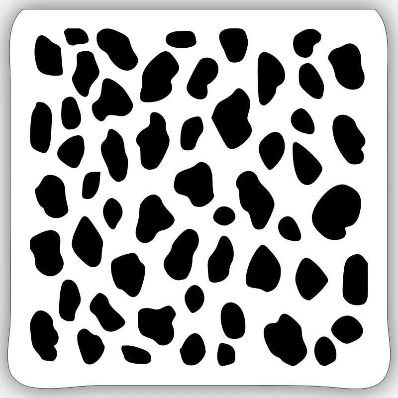 dalmatien - Sticker taille S (10 x 10 cm) - blanc mat