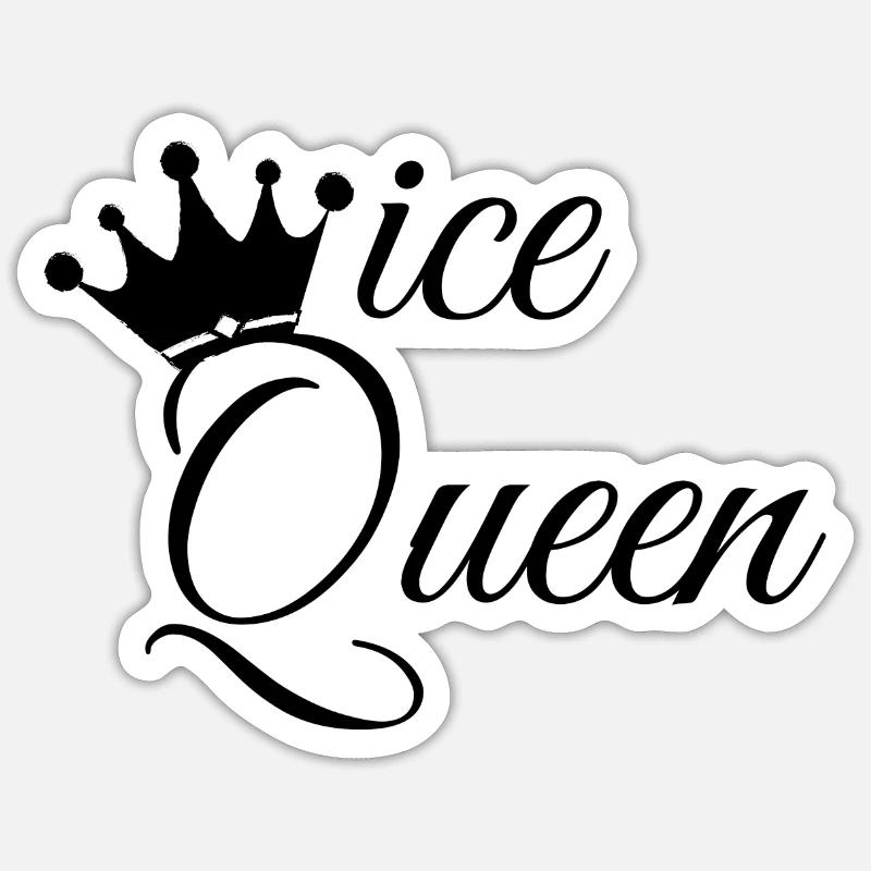 Ice Queen - Sticker size S (10 x 10 cm) - white matte