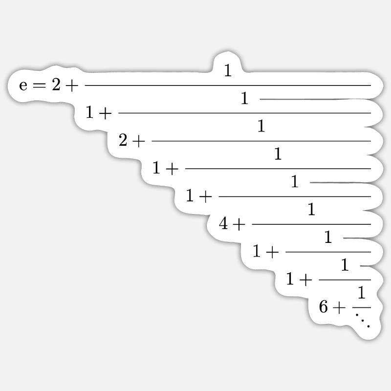 Euler chain break Sticker size S (10 x 10 cm)