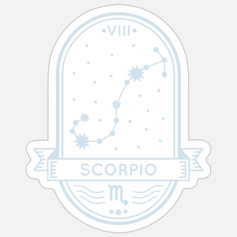 Constellation du Scorpion Sticker taille S (10 x 10 cm)
