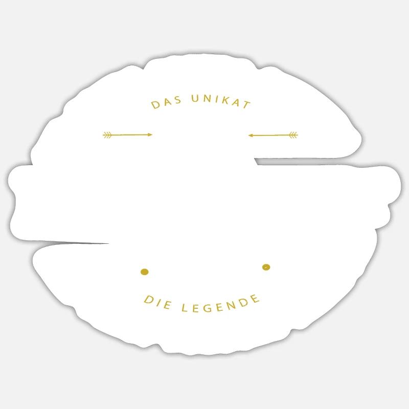 Beruf Busfahrer - Sticker Größe S (10 x 10 cm) - Mattweiß