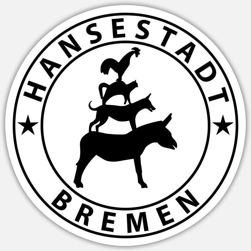 Bremen Sticker Größe S (10 x 10 cm)