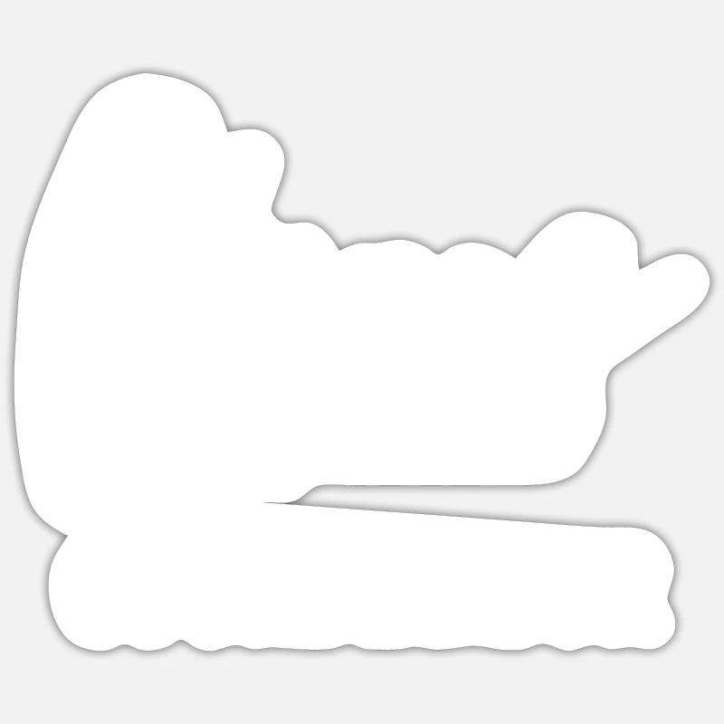 Chaos Coordinator - Sticker taille S (10 x 10 cm) - blanc mat