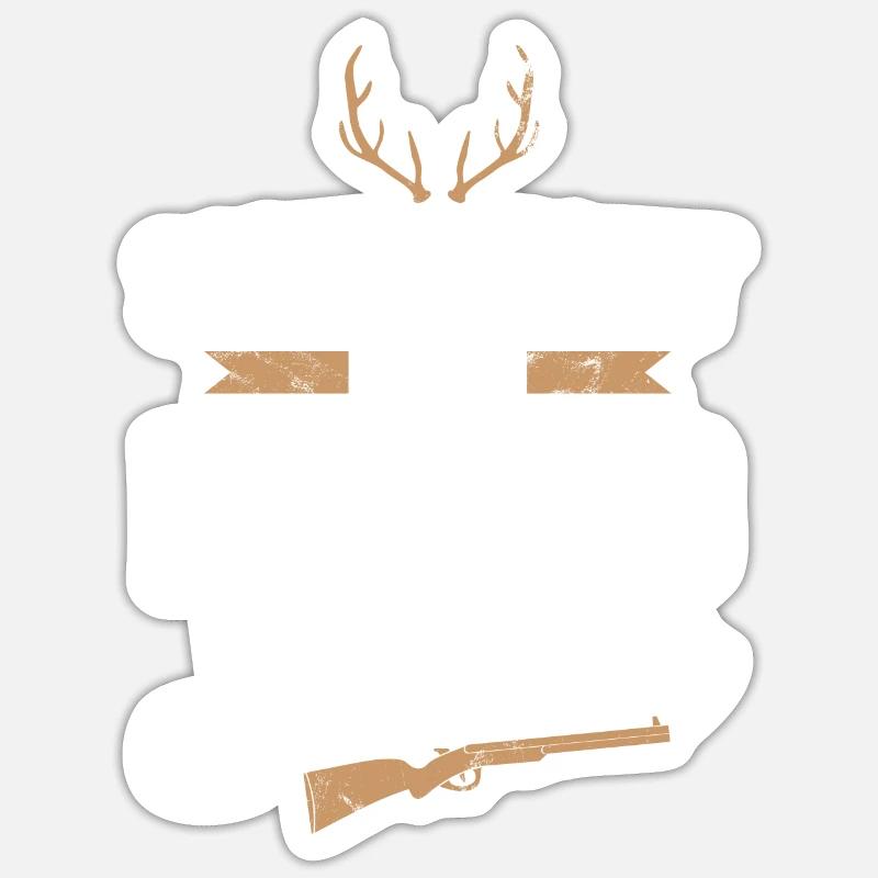 Funny Hunters Gift - Sticker size S (10 x 10 cm) - white matte
