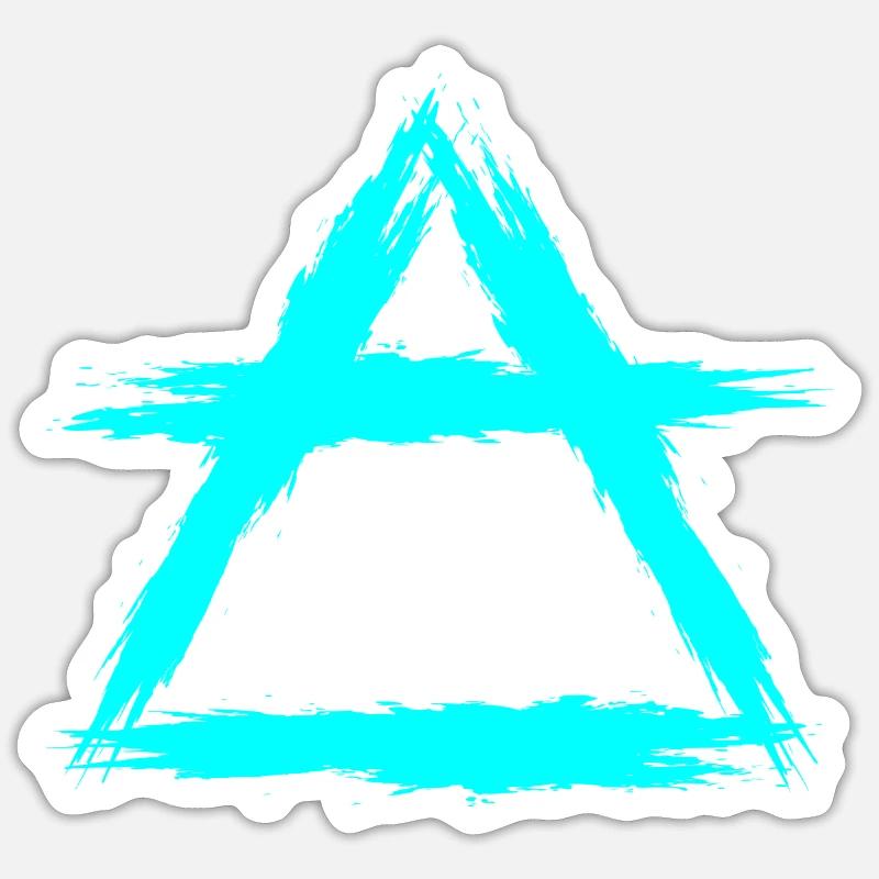 Élément symbole air - Sticker taille S (10 x 10 cm) - blanc mat