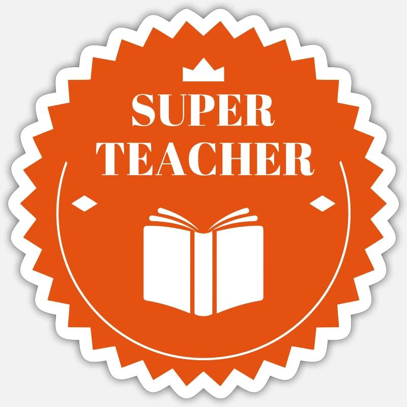 Ecole / Prof / Instit / Professeur / Maîtresse Sticker taille S (10 x 10 cm)