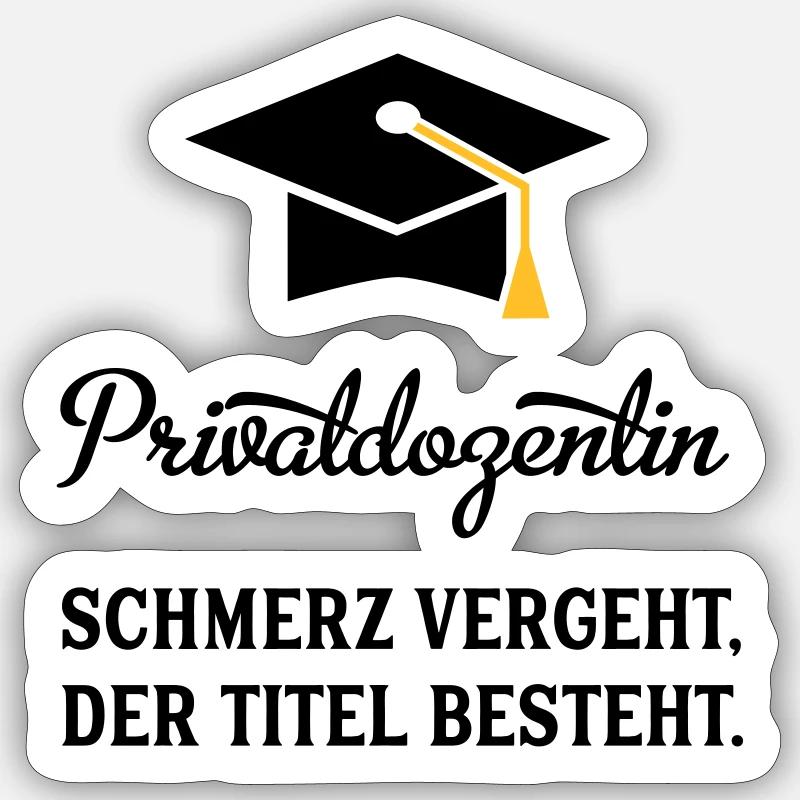 PDin - Sticker Größe S (10 x 10 cm) - Mattweiß