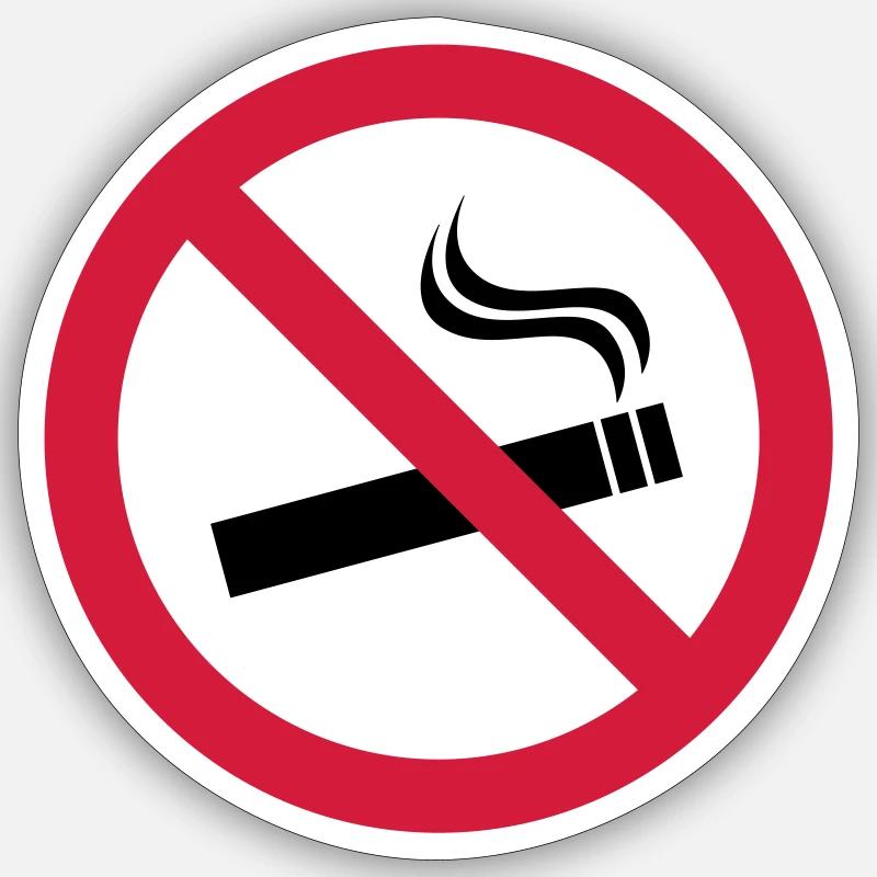 Rauchverbot Sticker Größe S (10 x 10 cm)