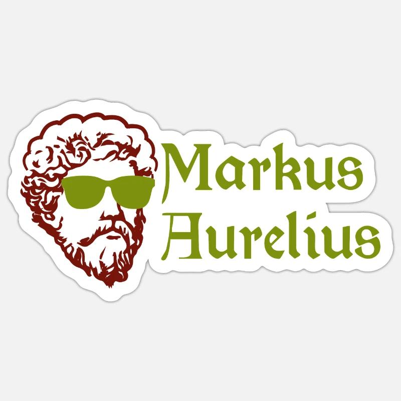 Stoic Marcus Aurelius Stoicism Funny Gift Sticker size S (10 x 10 cm)
