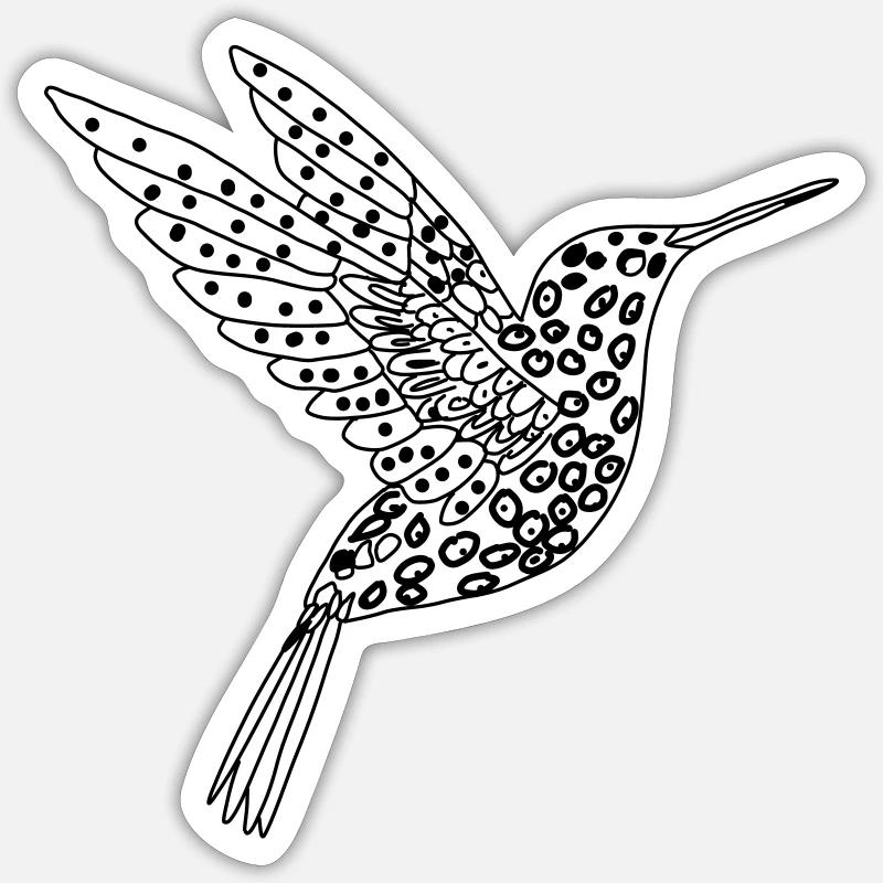 Vogel Sticker Größe S (10 x 10 cm)
