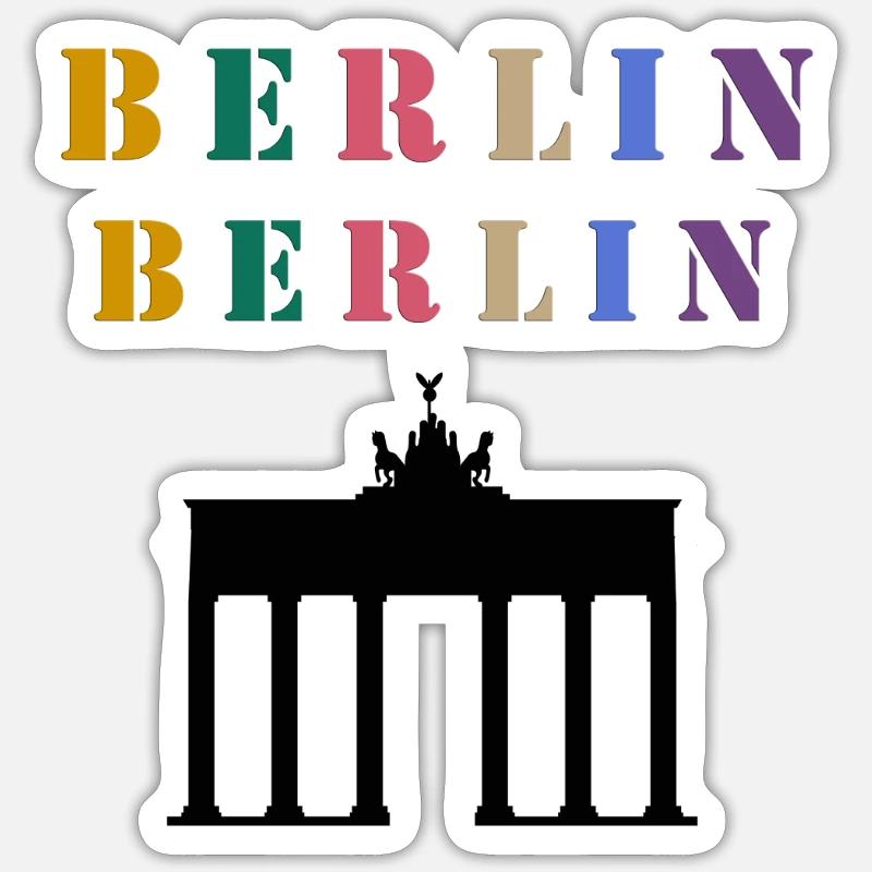 Berlin Berlin - Sticker size S (10 x 10 cm) - white matte
