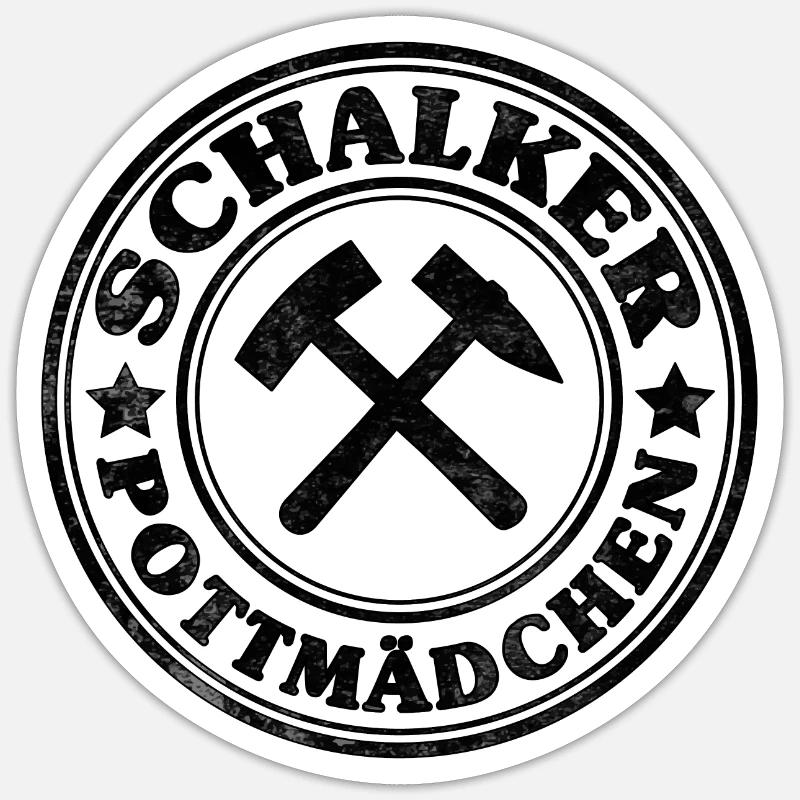 Schalker Pottmädchen Sticker Größe S (10 x 10 cm)