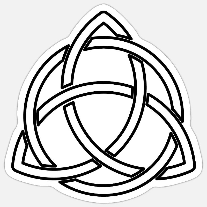 Celtic knot beautiful celtic symbol - Sticker size S (10 x 10 cm) - white matte