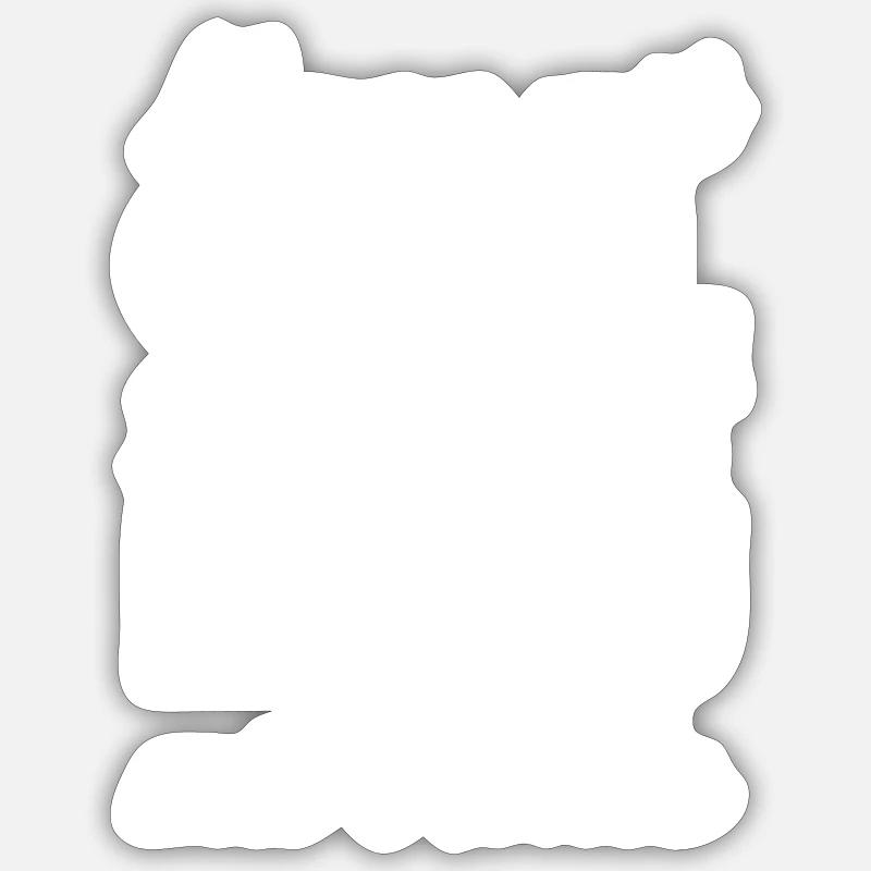 Mann mit Grill Spruch Tshirt Geschenk - Sticker Größe S (10 x 10 cm) - Mattweiß
