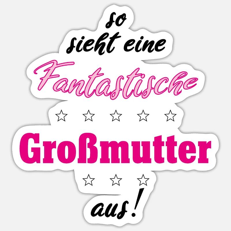 Fantastische Grossmutter Sticker Größe S (10 x 10 cm)