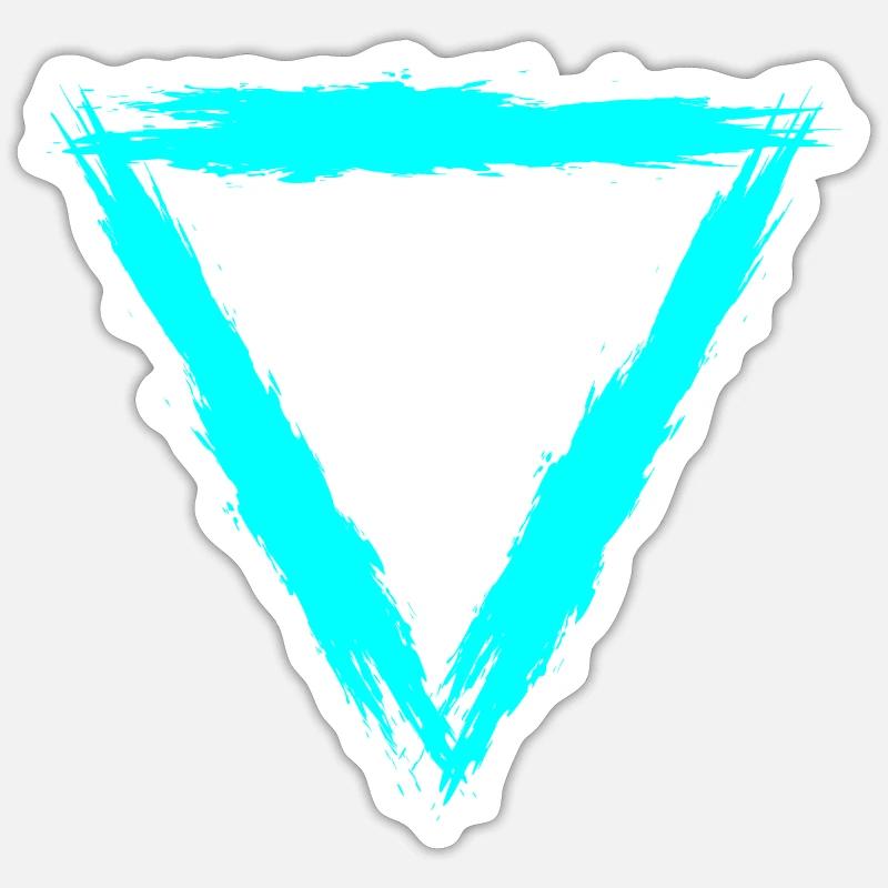 Élément symbole eau - Sticker taille S (10 x 10 cm) - blanc mat