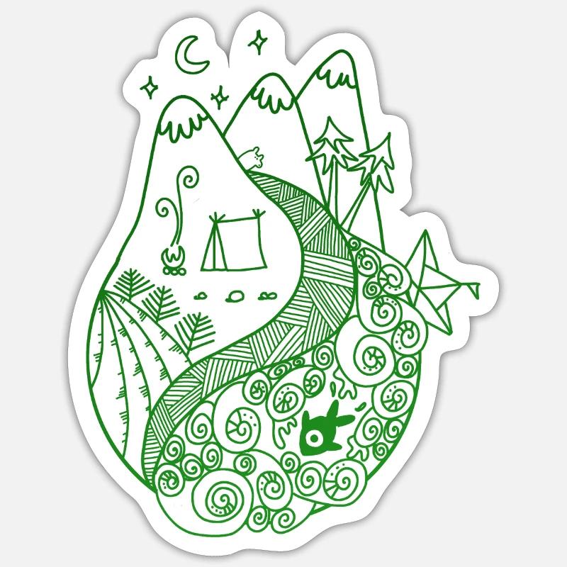 Keep earth simple Sticker taille S (10 x 10 cm)