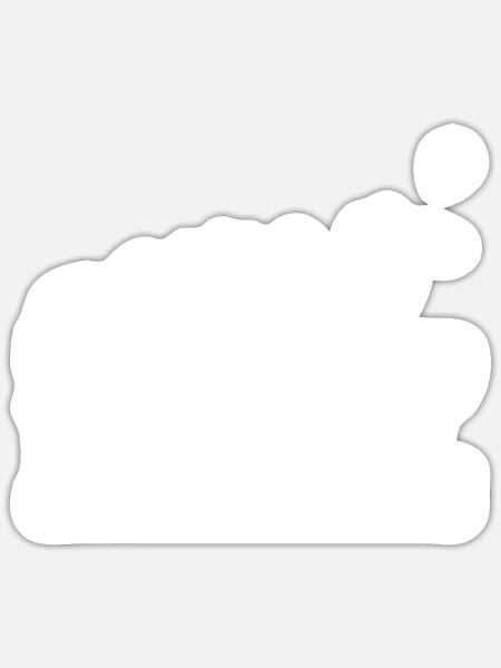Faustball Evolution Geschenk Idee Trainer Spieler - Sticker Größe S (10 x 10 cm) - Mattweiß