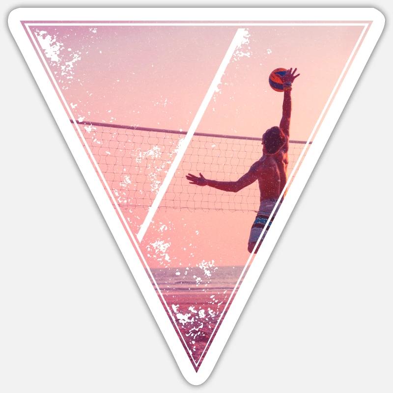 beach volley Sticker size S (10 x 10 cm)