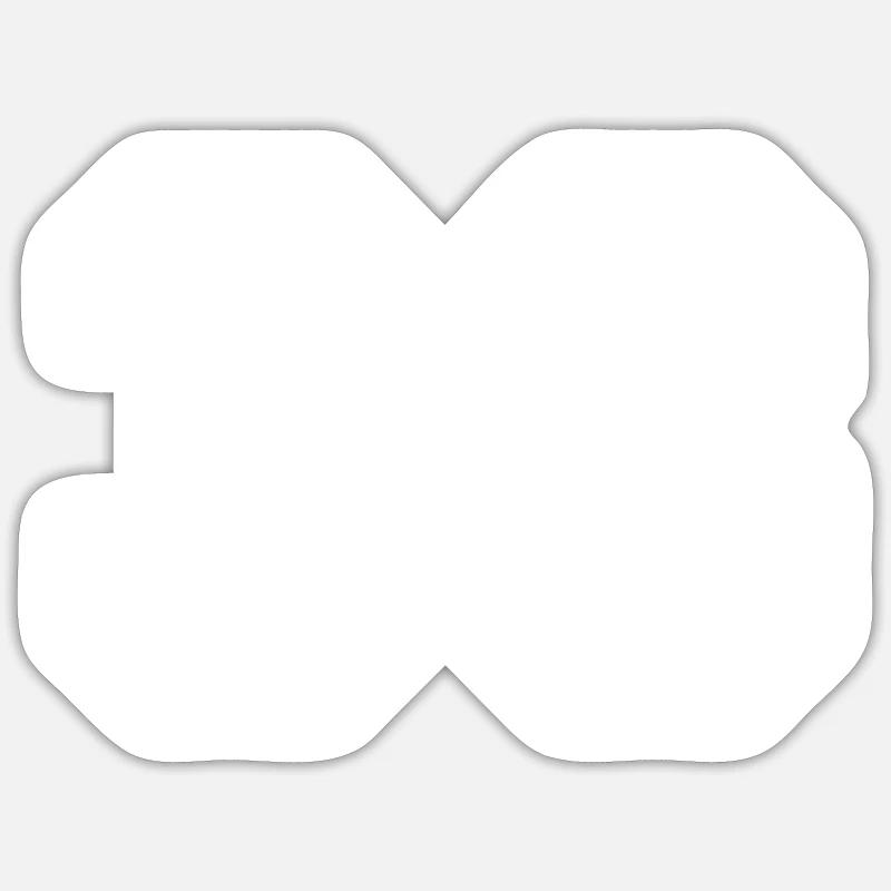 33 - Sticker taille S (10 x 10 cm) - blanc mat