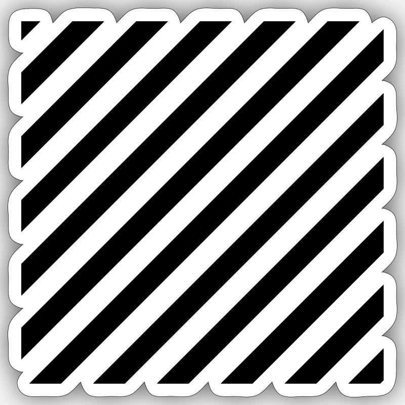 Quadrat gestreift Sticker Größe S (10 x 10 cm)